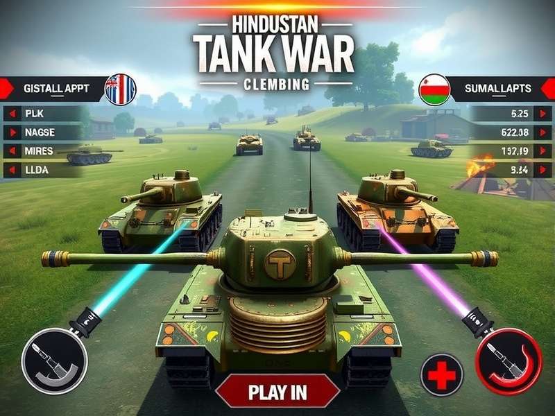 Hindustan Tank War gameplay screenshot